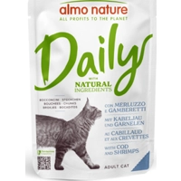 Almo Nature Daily met kabeljauw en garnalen natvoer kat (70 g) 30 x 70 g