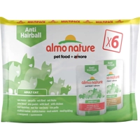 Almo Nature Anti Hairball multipack met rund en kip natvoer kat (70 g) 2 x (6 x 70 g)
