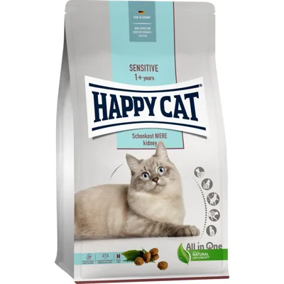 Happy Cat Adult Sensitive Schonkost Niere (nierdieet) kattenvoer 1,3 kg