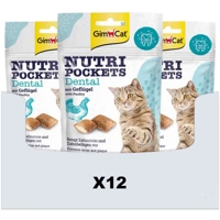 12x GimCat Nutri Pockets Dental 60 gr