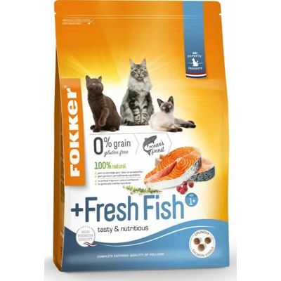 3x Fokker Fresh Fish Kattenvoer Verse Zalm 2,5 kg