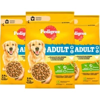 3x Pedigree Adult Hondenbrokken Kip 2,6 kg