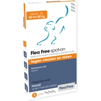 Flea Free Spot On Anti Vlooiendruppels Hond 40-60 kg 3 pipetten