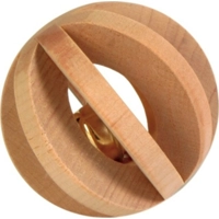 Trixie Speelbal Hout met Bel 6 cm