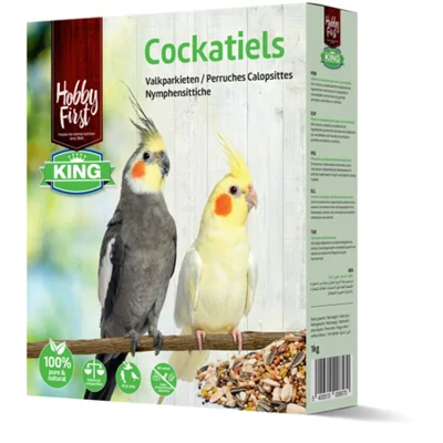 7x HobbyFirst King Valkparkieten 1 kg