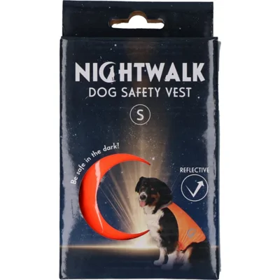 Nightwalk Dog Safety Vest Orange S