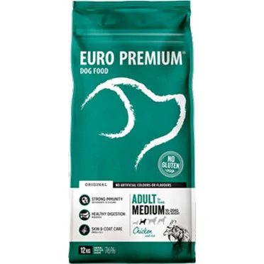 Euro-Premium Adult Medium - Chicken & rice - 2 x 12kg