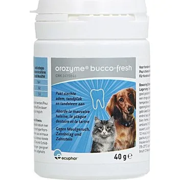Orozyme Bucco-Fresh Anti-Plaque Poeder Hond/Kat 180gr