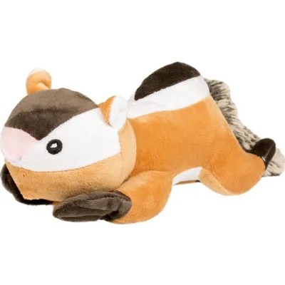 Pluche eekhoorn met knisper staart 24cm voor hond