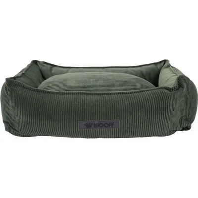 Wooff Mand Cocoon Rib Velours Olijfgroen Small 60 x 40 x 18 cm