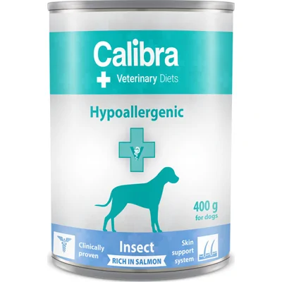 Calibra Veterinary Diets Hypoallergenic insecten met zalm natvoer hond 12 x 400 g