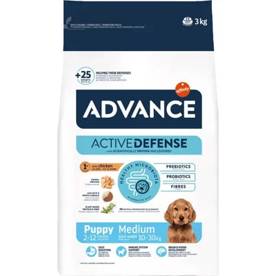 Advance Puppy Medium met kip en rijst hondenvoer 12 kg