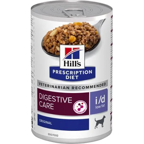 Hill's Prescription Diet I/D (i/d) Low Fat Digestive Care nat hondenvoer blik 1 tray (12 x 200 g)