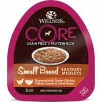 12x Wellness Core Hondenvoer Small Savoury Medleys Kip - Kalkoen 85 gr