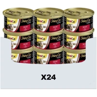 24x GimCat ShinyCat in Jelly Kip 70 gr