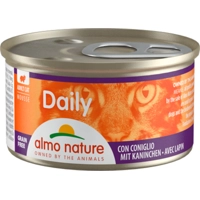 48x Almo Nature Daily Menu Mousse Kattenvoer Nat Konijn 85 gr