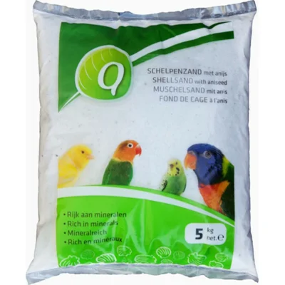 4x Q Schelpenzand Super Wit Anijs 5 kg