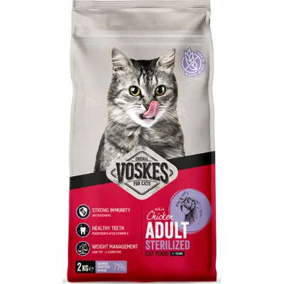Voskes Kattenbrokken Sterilized Adult Kip 7 kg