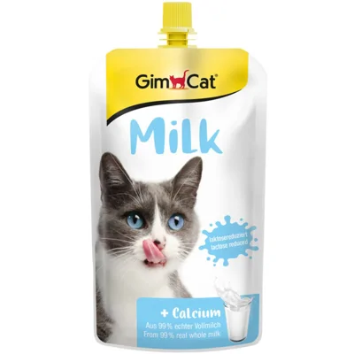 14x GimCat Kattenmelk Pouch Hersluitbaar 200 ml
