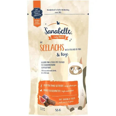 Sanabelle Snack - Koolvis en Vijg - 55 g