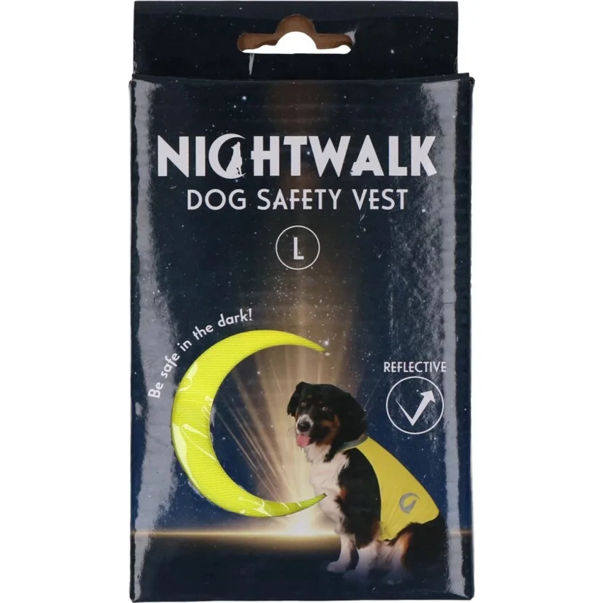 Nightwalk Dog Safety Vest Yellow L