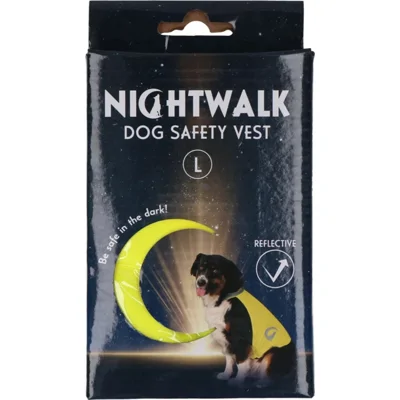 Nightwalk Dog Safety Vest Yellow L