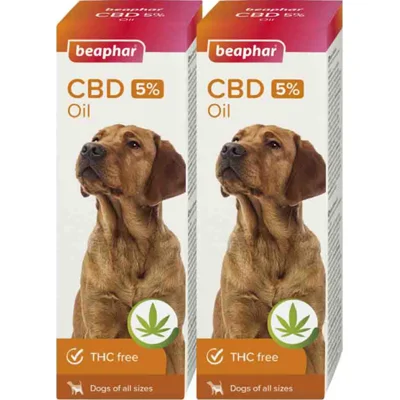 2x Beaphar Cbd-Olie Hond 5% 10 ml