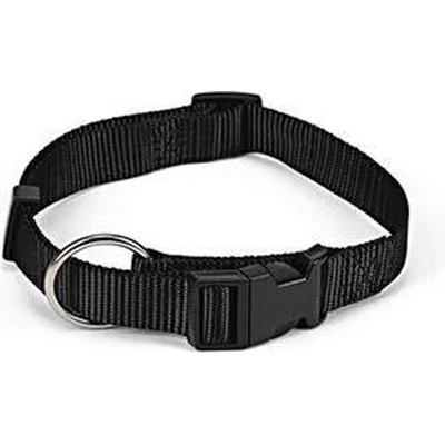 Beeztees Halsband Hond - Zwart - Nylon - 22-35 cm x 10 mm
