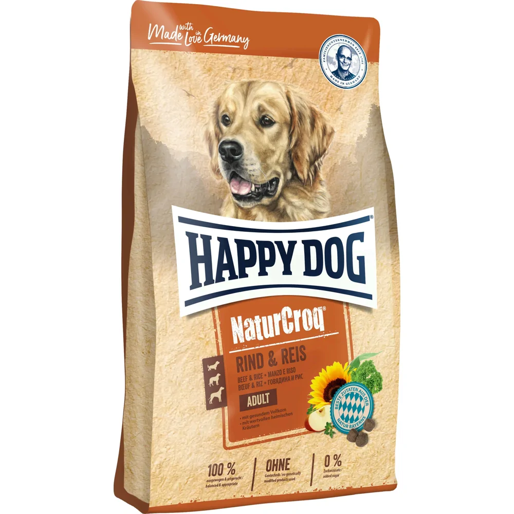 Happy Dog NaturCroq Rund & Rijst Hond 15 kg