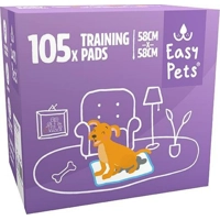 Easypets Puppy Training Pads - Zindelijkheidstraining - Hondentoilet - 58 x 58 cm - 105 stuks