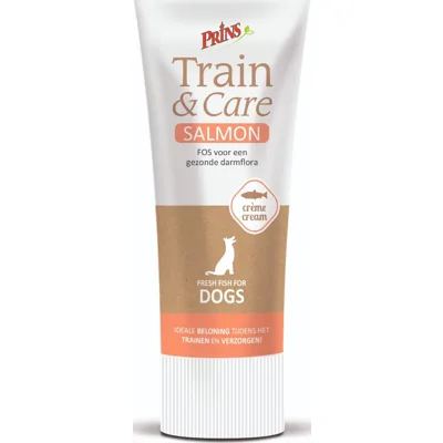 Prins Train & Care beloningscrème zalm hond - 75 gram