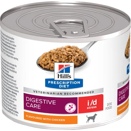Hill's Prescription Diet I/D (i/d) Stress Digestive Care nat hondenvoer blik 1 tray (12 x 200 g)