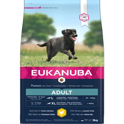 2x Eukanuba Active Adult Large Hondenvoer 3 kg