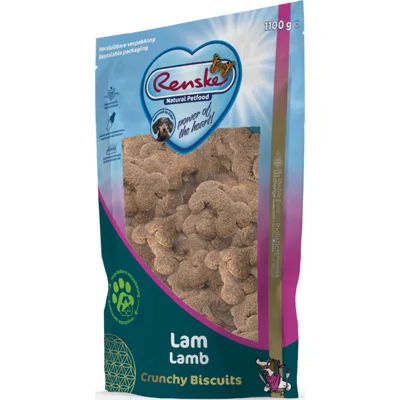 4x Renske Gezonde Beloning Crunchy Hondensnack Lam 1100 gr