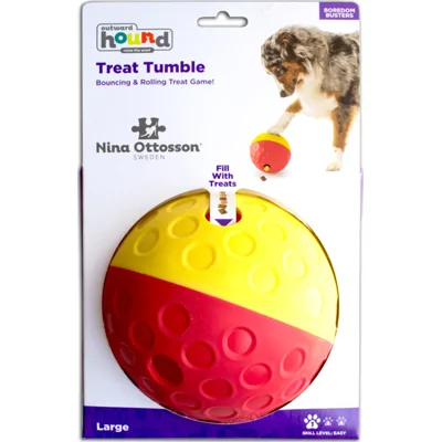 Outward Hound Treat Tumble Rood Large 13 x 13 x 13 cm