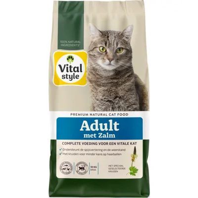 Vitalstyle Adult Zalm Kattenvoer 10 kg