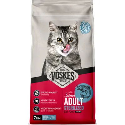 Voskes Kattenbrokken Sterilized Adult Zalm 2 kg
