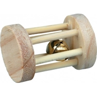 Trixie Speelrol Hout met Bel 7 x 5 cm