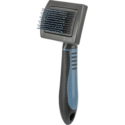 TRIXIE Verzorgingsborstel Care, grijs-blauw
