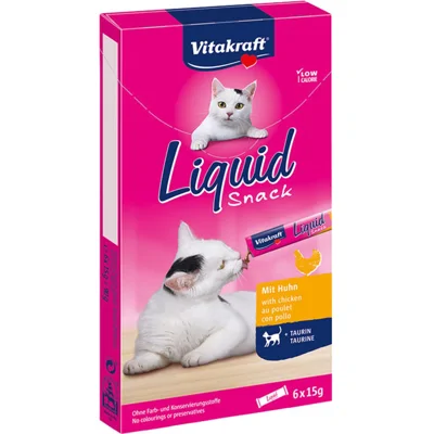 Vitakraft Cat Liquid Snack - Kip - 3 doosjes