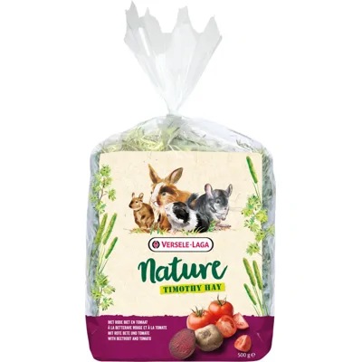 Versele-Laga Nature Timothy Hay Bell - Rode Biet & Tomaat - 500 g