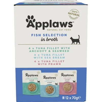 Applaws Cat - Fish in Broth Multipack - 12 x 70 g