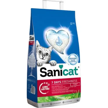 Sanicat 7 Days Aloë Vera Kattenbakvulling - 4 L - 2 stuks