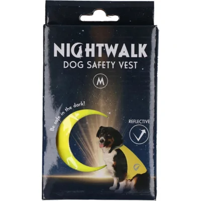 Nightwalk Dog Safety Vest Yellow M