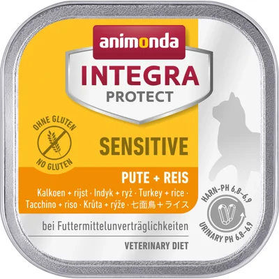 Animonda Integra Protect Cat Sensitive Kalkoen & Rijst - 16 x 100 g