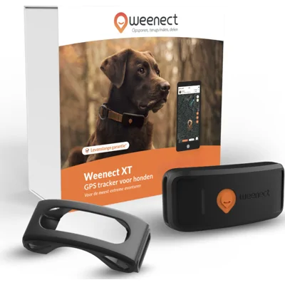 Weenect XT GPS Tracker Hond Zwart Zonder Halsband
