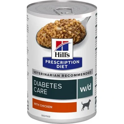 Hill's Prescription Diet w/d Diabetes Care hondenvoer nat met Kip 12x370g blik