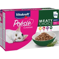 Vitakraft Poésie Classique Meaty Choice in saus natvoer kat (12 x 85 g) 1 verpakking (12 x 85 g) product name