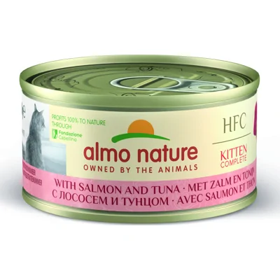 Almo Nature HFC Kitten Complete met zalm en tonijn natvoer kat (70 g) 24 x 70 g