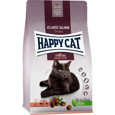 Happy Cat Adult Sterilised Atlantik Lachs (met zalm) kattenvoer 10 kg